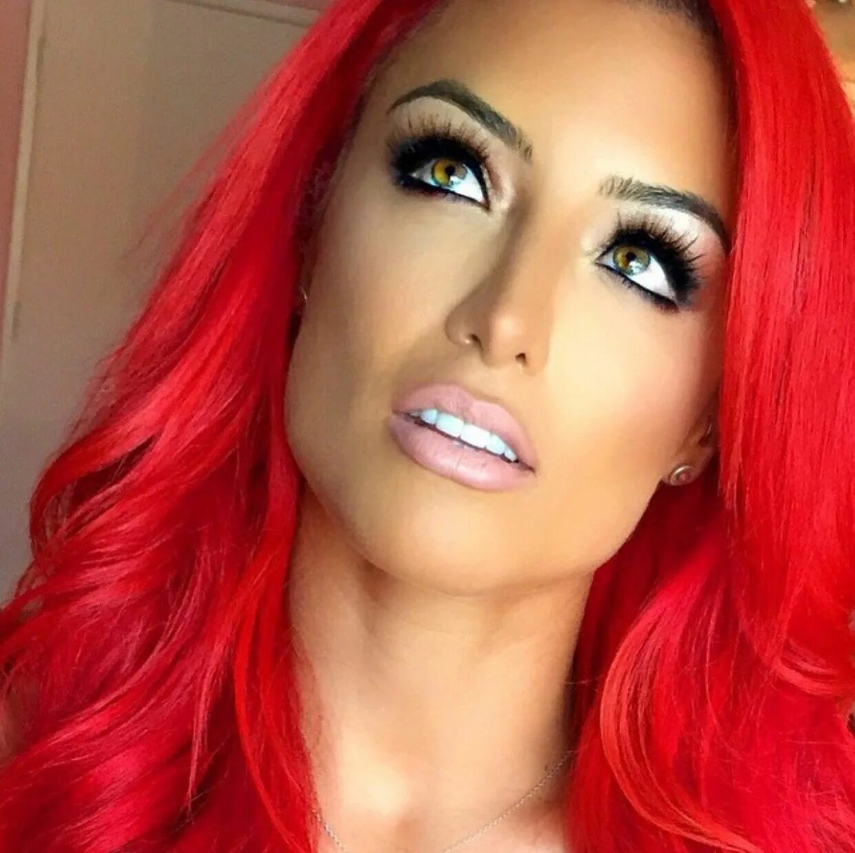 Eva Marie. Макияж для рыжего омбре. Evette Marie Red.