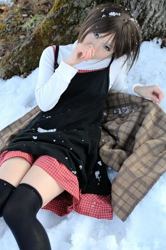 Кипи под. Шиори Мисака. Kipi Cosplay. Zettai Ryouiki. Zettai Ryouiki на снегу.