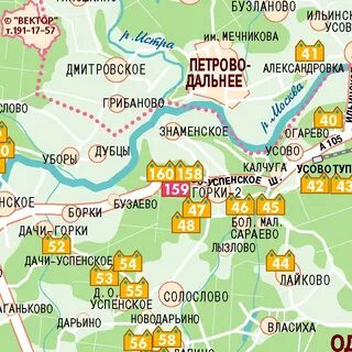 Рублевка в москве на карте
