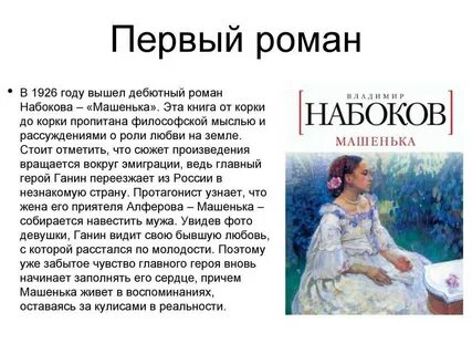 Набоков краткие содержания