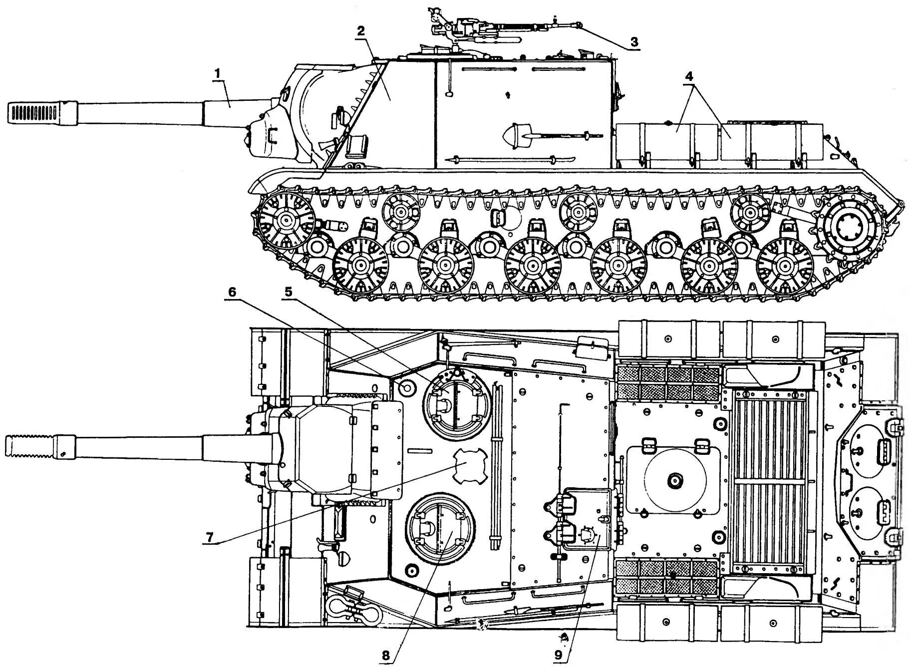 Http ису. Чертёж танка ИСУ 152 зверобой. ИСУ 152 чертеж. Чертёж танка ИСУ 152 С размерами. САУ зверобой ИСУ-152.