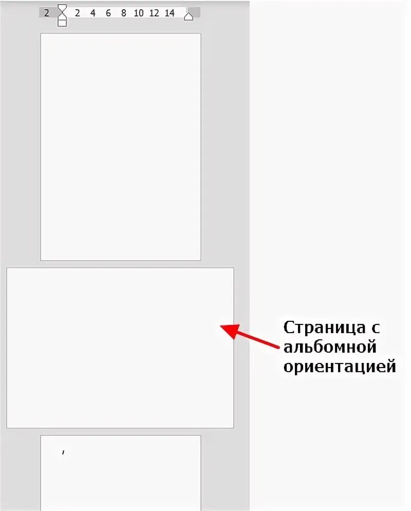 Как сделать одну страницу альбомной, а другую книжной в Word 2003, 2007, 2010, 2