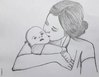 Нарисовать красивый рисунок на день мамы