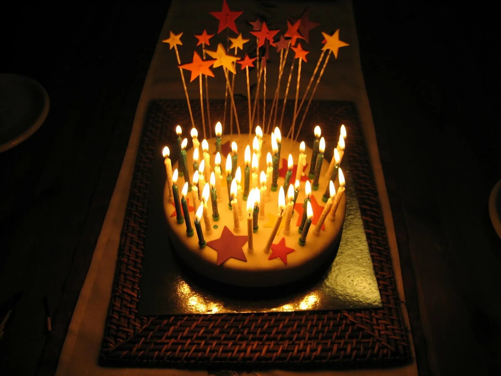 День рождения в темноте. Торт со свечками. Свечи для торта. Бенгальские свечи для торта. Тортик со свечами.