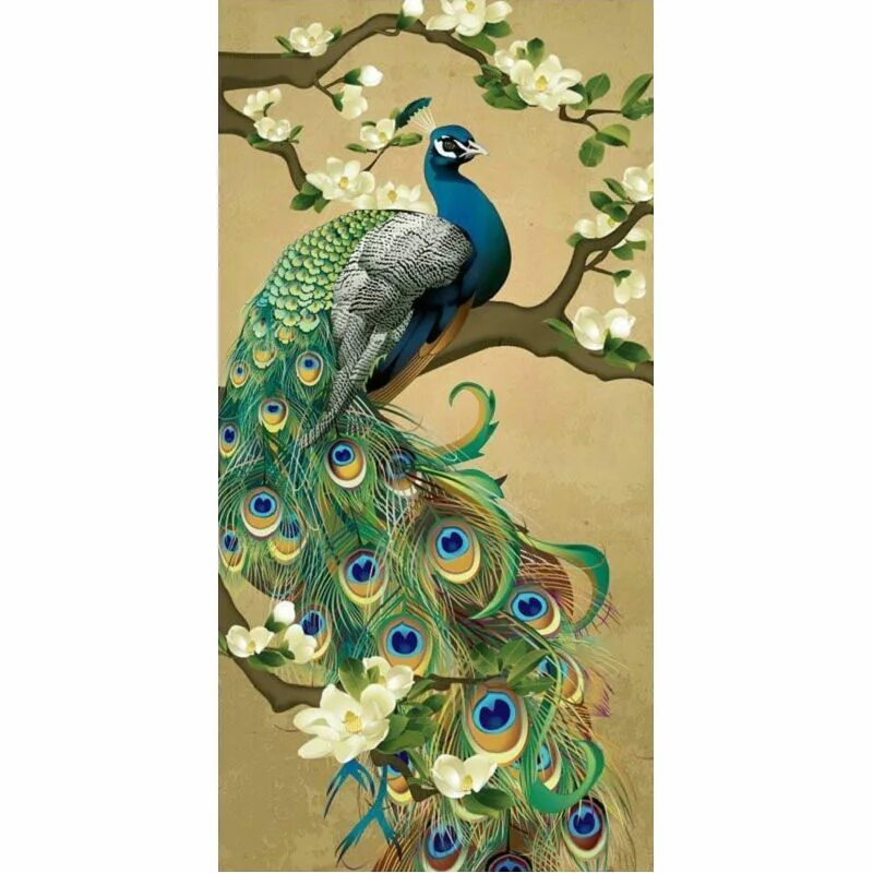 Ар нуво орнамент павлин. Алмазная мозаика королевские павлины. Китайская алмазная мозаика. Парные павлины арт. Королевский павлин.