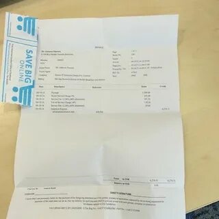 Hotel bill