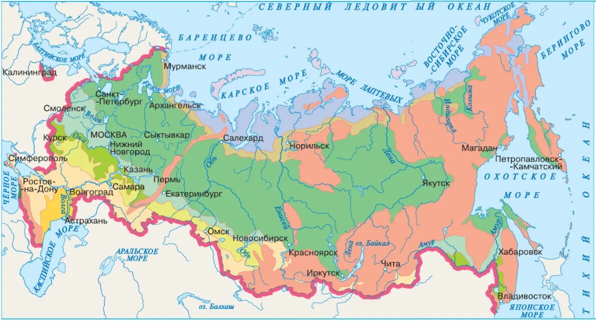 Природные зоны впр 4. Карта природных зон России 4 класс карта. Карта природных зон России 4 класс окружающий мир Плешаков. Карта природных зон России 4 класс окружающий мир из учебника. Окружающий мир 4 класс школа России природные зоны карта-.