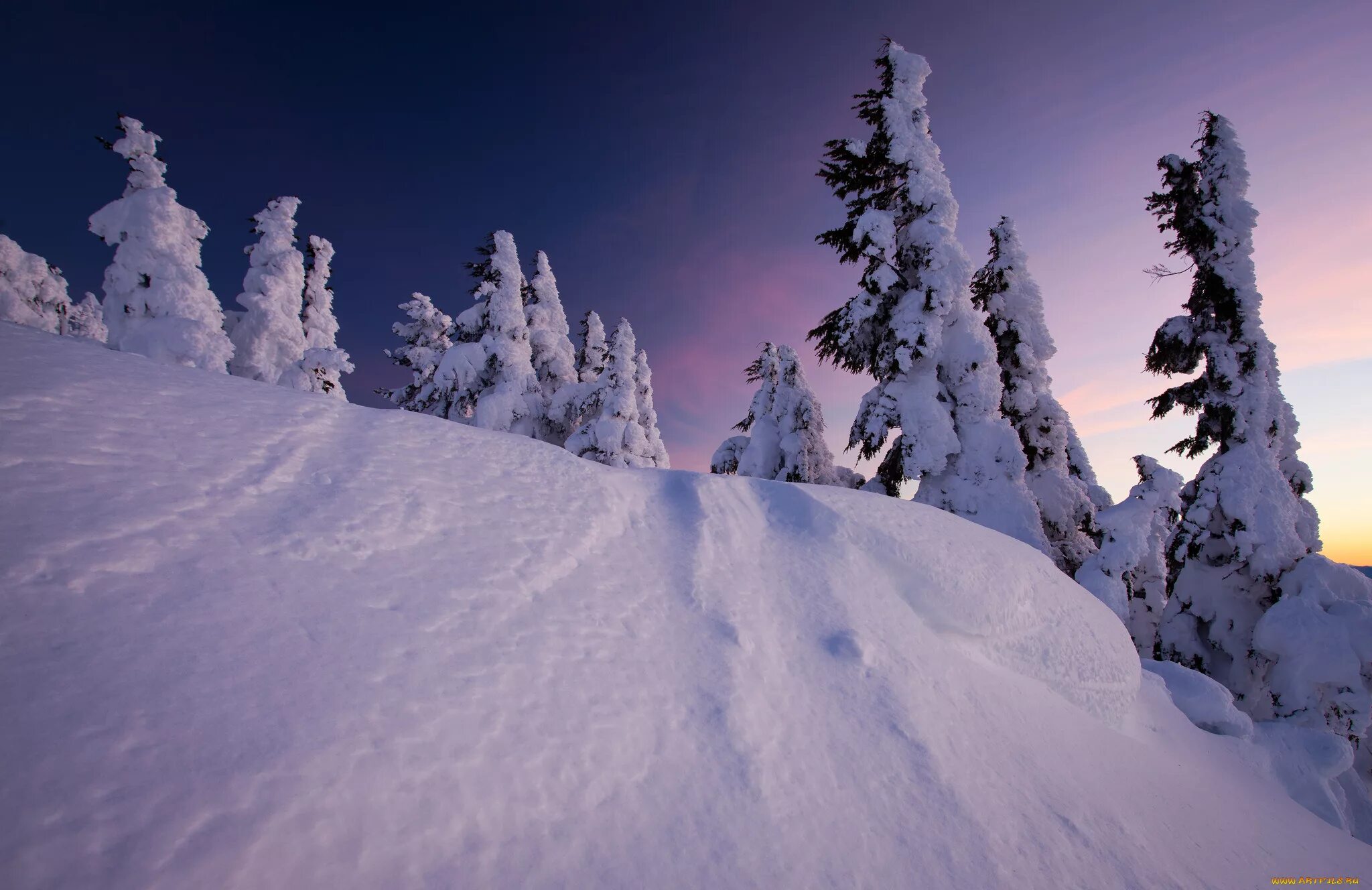 Хай зима. Снежные холмы. Снег, зима, закат, склон. Картинка красивая снежные холмы зимой. Фото природы снег, закат,, склон.