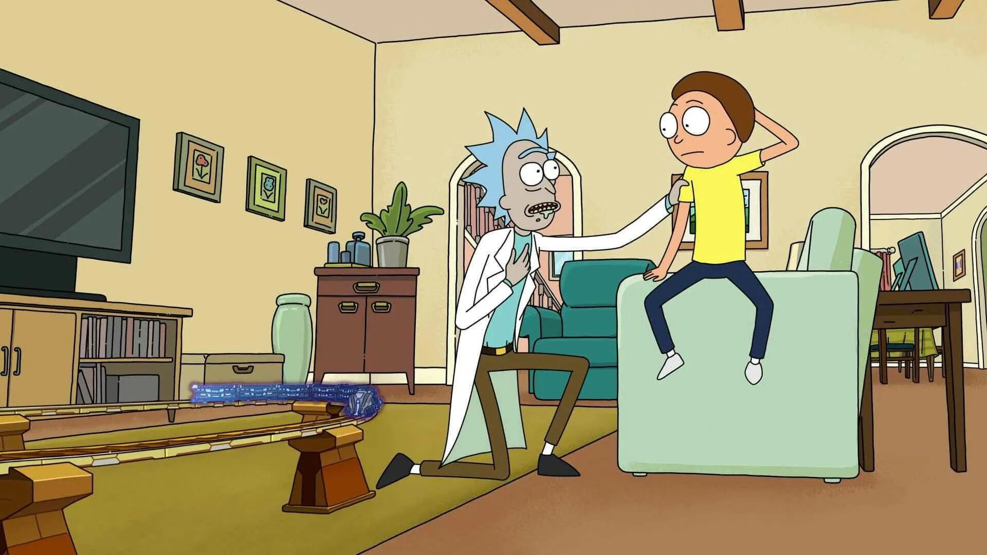 Morty sniffs