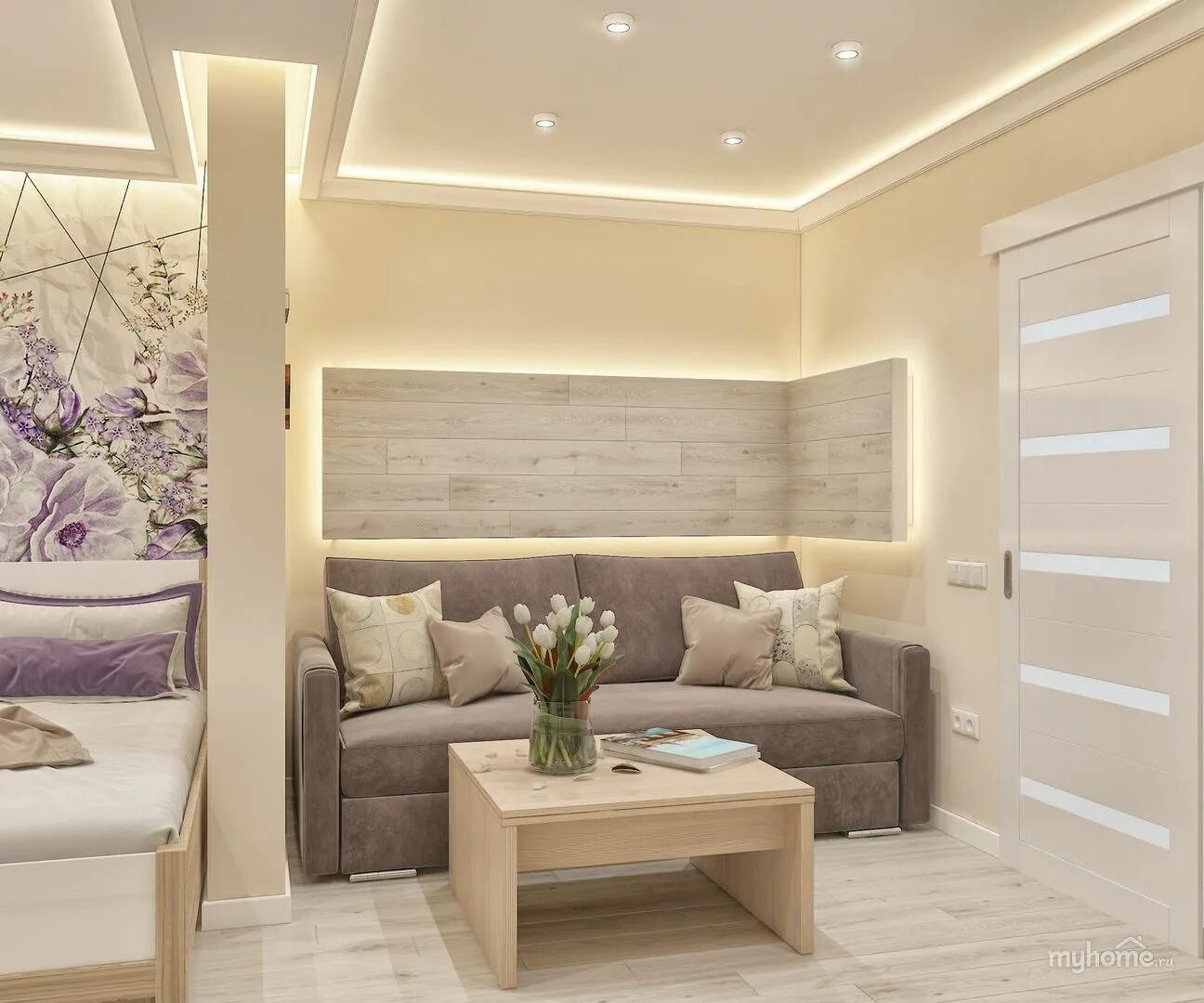 Pin by Мария Смирнова on Home Small apartment design, Home bedroom, Small apartm
