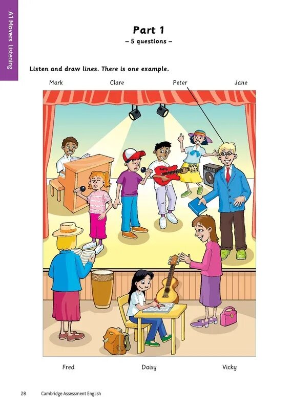 A1 listening test. Cambridge speaking movers part 1. cambridge movers speaking test. yle movers listening test. movers practice tests listening.