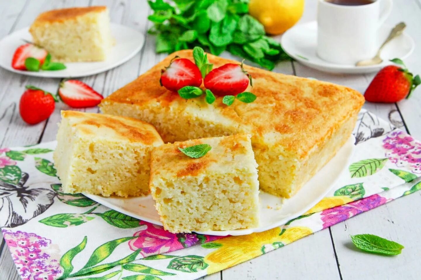 Манник на сметане пышный рассыпчатый без муки. Вкусные блюда с кефиром. манник рецепт. как делать манник на кефире простой рецепт в духовке.