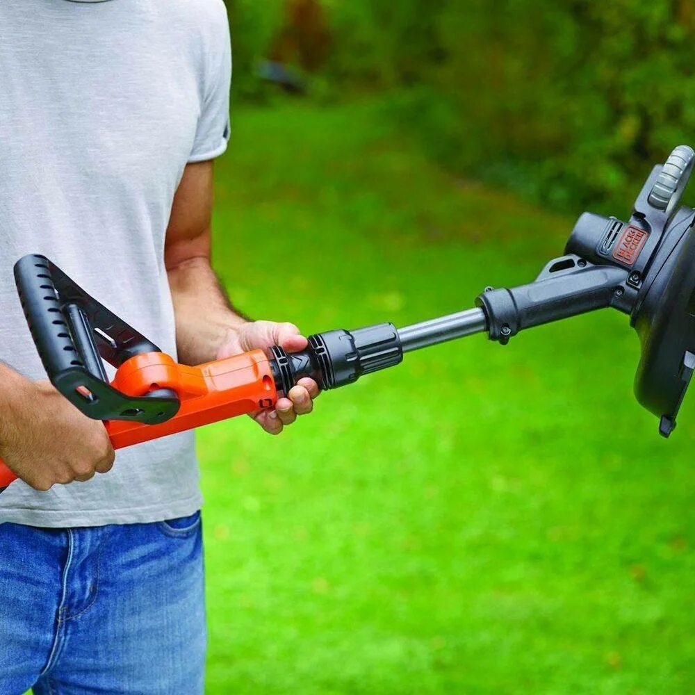 Как правильно выбрать аккумуляторный триммер для травы. Триммер black+decker stc1820. аккумуляторный триммер блэк деккер. stc1820epc-qw. триммер аккумуляторный stc1820cm-qw.