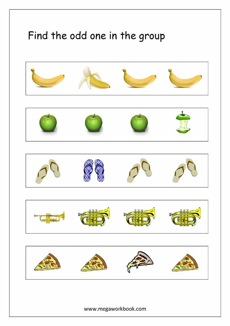Which is the odd one. Odd one out. odd one out worksheets. odd one out worksheets for kids. circle odd one out for kids.