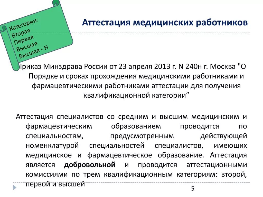 Повышение медицинской категории. Порядок аттестации средних медицинских работников. Цели и задачи аттестации медицинских работников. Аттестация среднего медицинского персонала. Аттестация на квалификационную категорию медицинских работников.