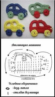 Аппликация крючком