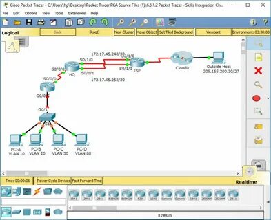 Настройка сети в cisco packet