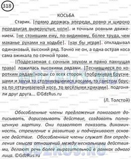 Русский упр 318 6 класс