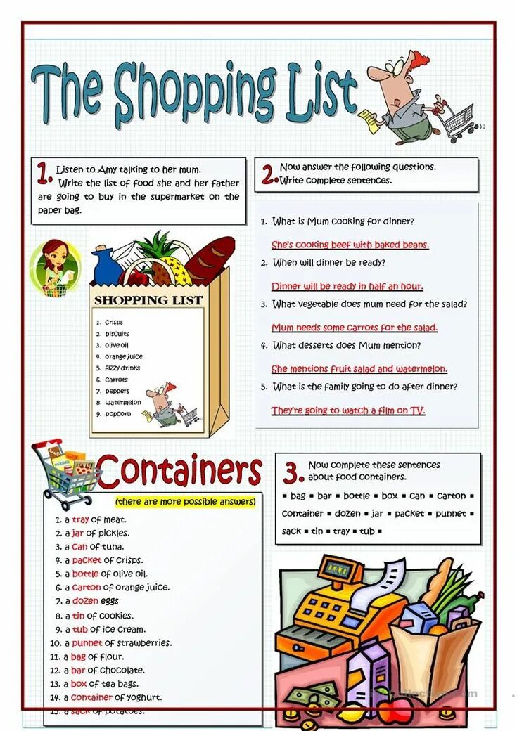 Food shopping list. Shopping list. Магазины Worksheets. Шоппинг лист на англ. Shopping задания по английскому.