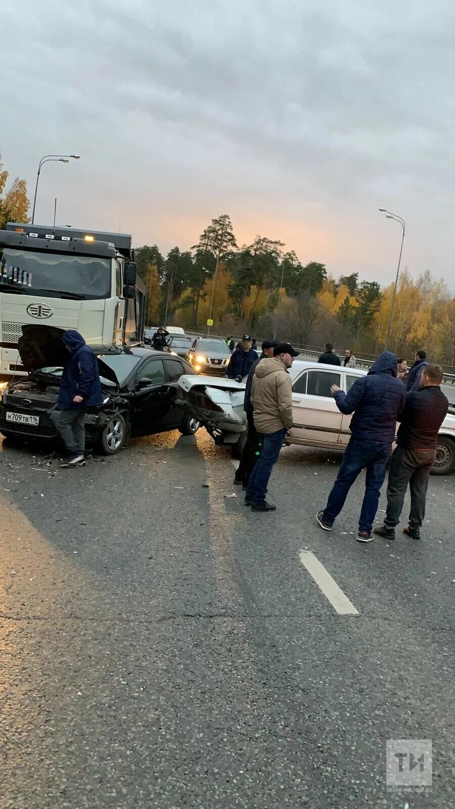 Авария на горьковском шоссе сегодня. Дорожно-транспортное происшествие.