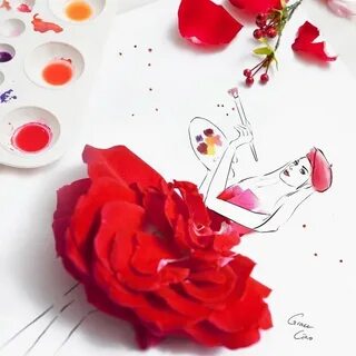 Из лепестков цветка цвет