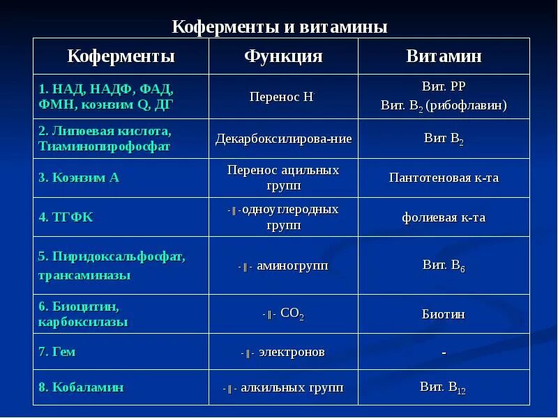 Какие вещества выполняют функцию ферментов