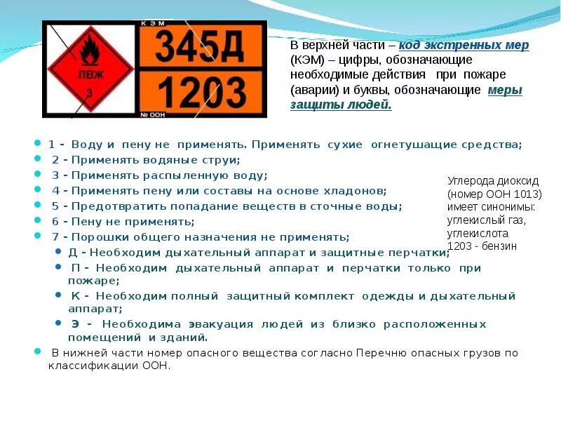 Тест 24 допог. Расшифровка кода экстренных мер при пожаре или утечке. Маркировка кода экстренных мер при пожаре или утечке. Обозначения транспортных средств при перевозках опасных грузов. Расшифровка маркировки кода экстренных мер.