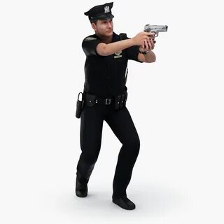 Policeman walk