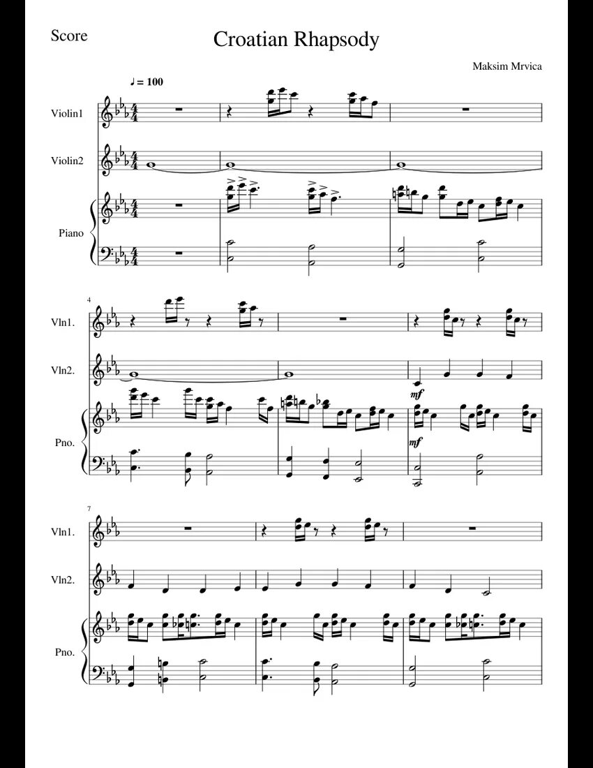 Богемная рапсодия ноты для фортепиано. Queen богемская рапсодия ноты. Croatian rhapsody ноты для фортепиано. Ноты максим мрвица рапсодия. Мрвица максим хорватская рапсодия ноты для фортепиано.