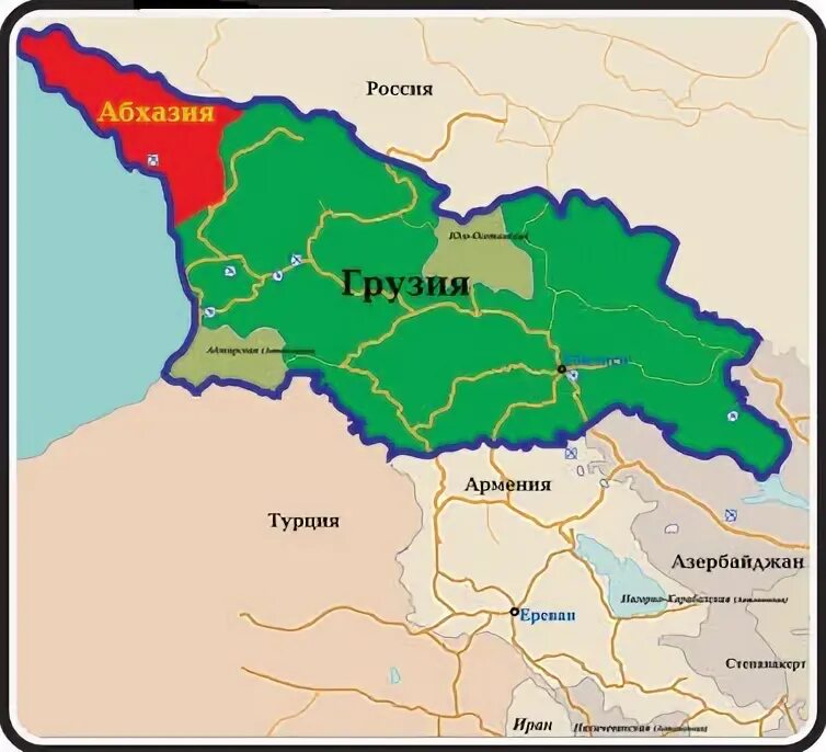 Абхазия в составе грузии