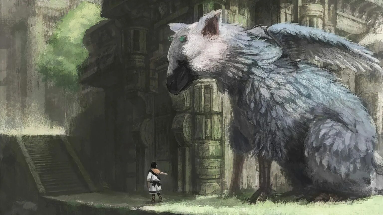 Зе ласт гардиан. Трико ласт Гардиан. Игра the last Guardian. Трико the last Guardian. ТРИКОХА the last Guardian.
