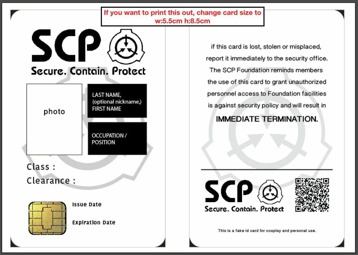 Scp как пользоваться. Карточка допуска scp foundation. пропуск фонда scp. карта доступа scp 05.