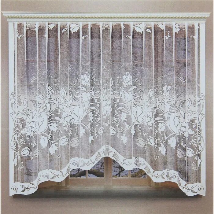 Белые шторы. Окно с видом на море. Тюль на окне. ￼ штора тюль 420х165 см, белый, 100% п/э, шторная лента. Тюль на окна в гостиную.