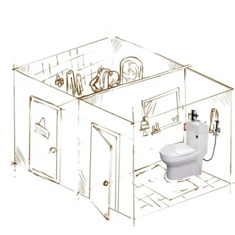 Pin en #8 ergonomics Diseño del aseo, Planos de baños, Planos de baños pequeños