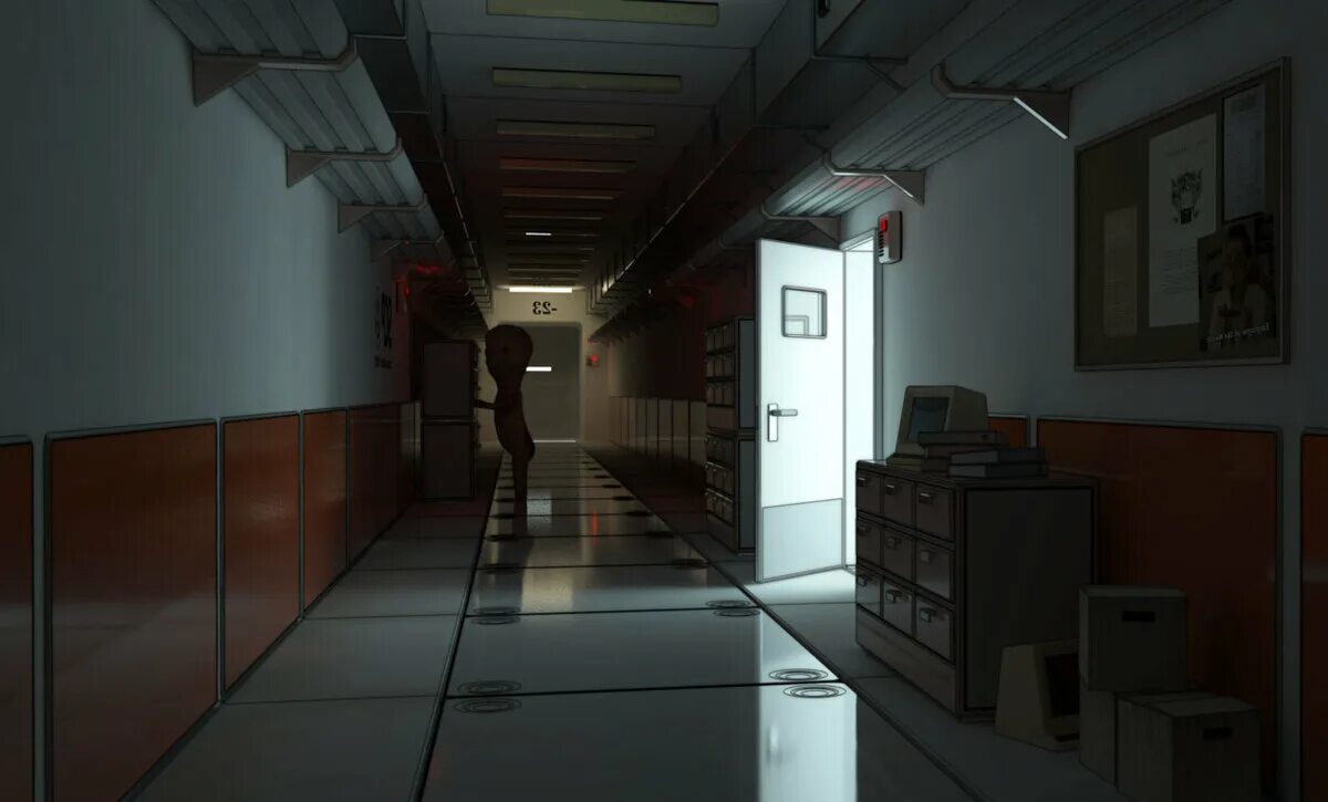 Scp сиды. Офисная зона scp sl. лаборатория фонда scp.