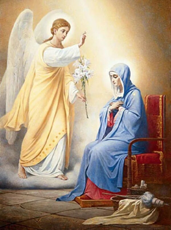 Явление ангела деве Марии Благовещение. Икона Благовещение Пресвятой Богородицы.