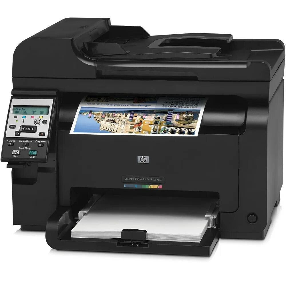 Какое мфу лучше струйное или лазерное. LASERJET 100 Color MFP m175nw.