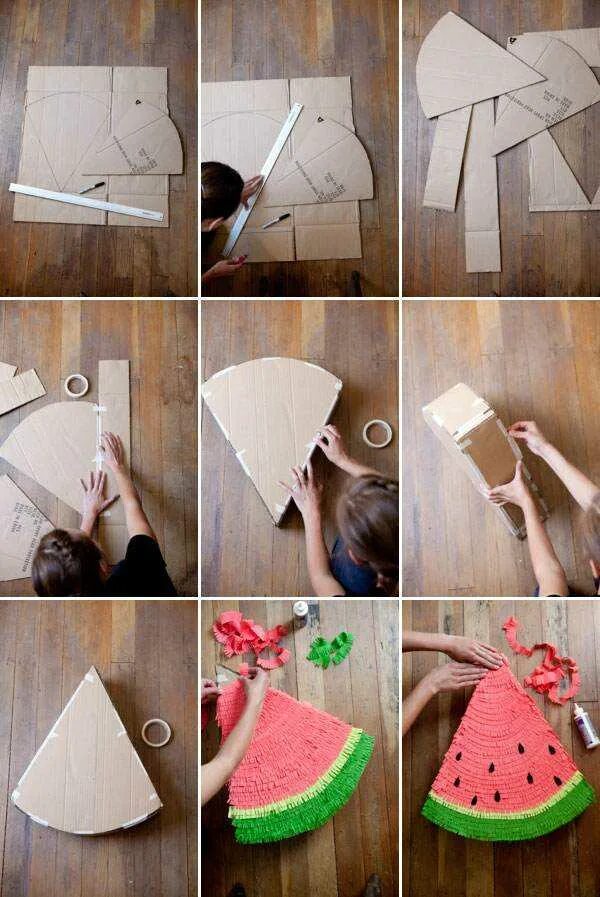 Пиниятата мвими руками. Идеи из картона для детей. Пмнбятта своими руками. Идеи для поделок из бумаги и картона.