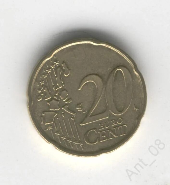 Центы в рубли. 20 Евро цент 2002. 20 Евро цент в рублях 2002. 20 Euro Cent 2002 Германия. 20 Цент 2002 d Germany.