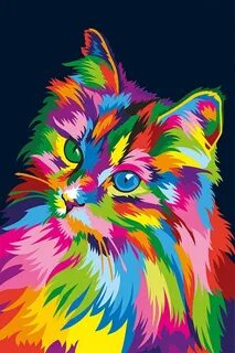 Кошка ярко