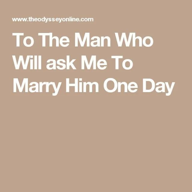 Asked me to Marry him. Can i marry you