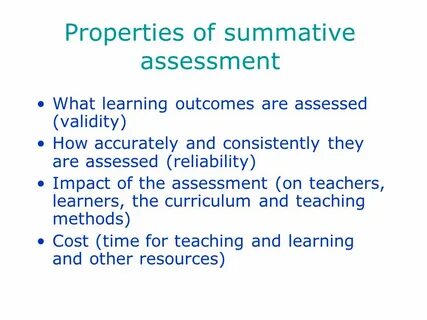 Summative assessment for 9 grade