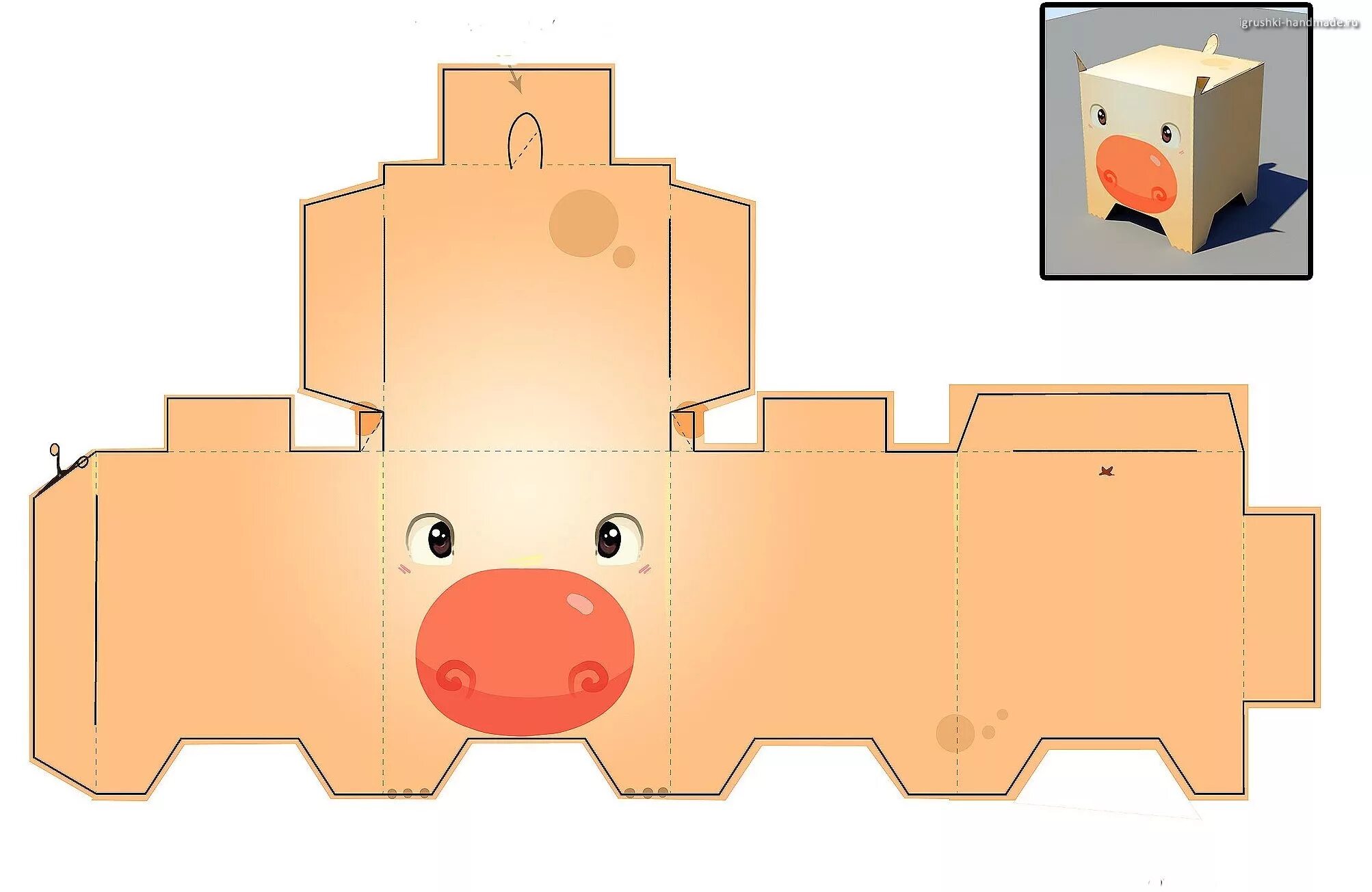 поделка свинья из бумаги. свинка поделка из бумаги. бумажные игрушки. свинья склейка. бумажные животные.