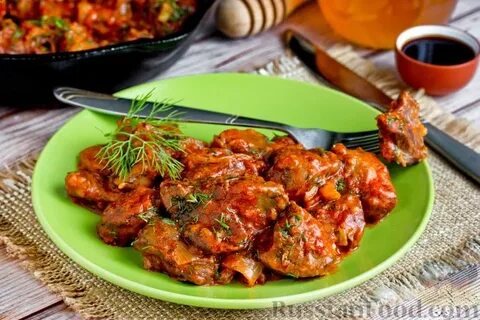 Печень по турецки с медом