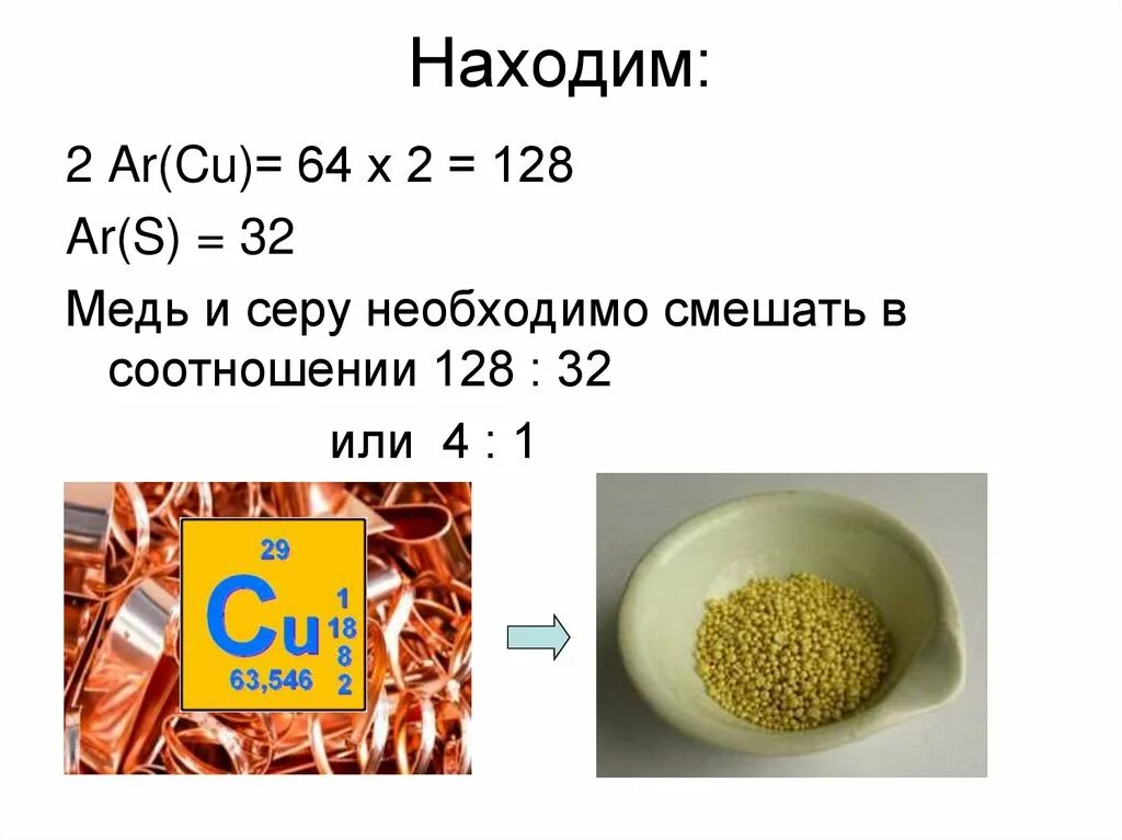 Соединения меди и серы