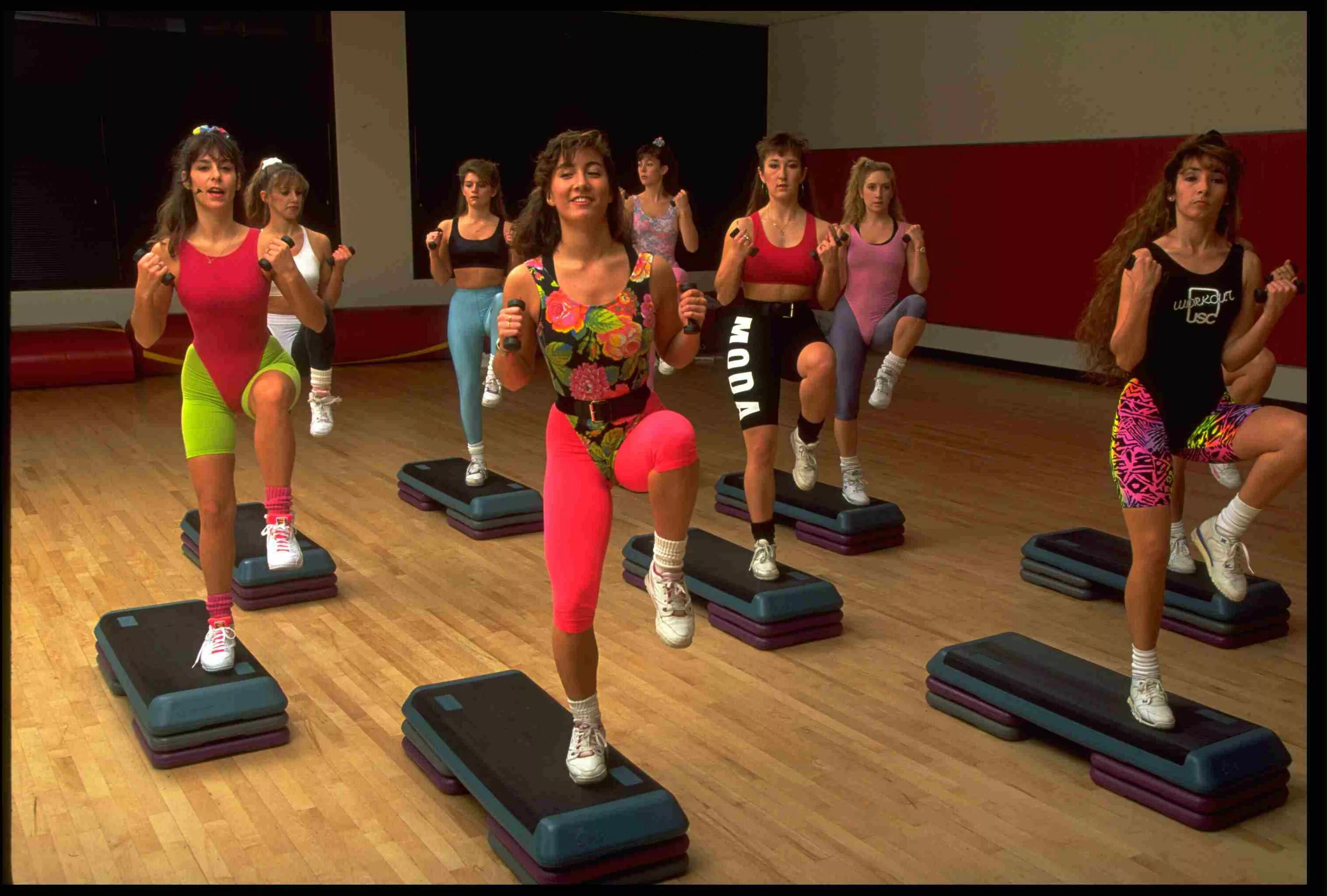 Aerobics 80s. Степ аэробика 80-е. Степ фонда аэробика Джейн. Степ аэробика 90-х.