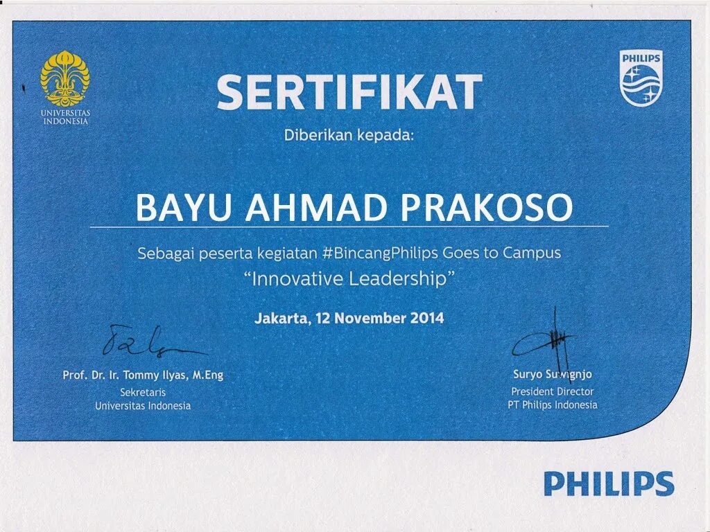 Index certificate