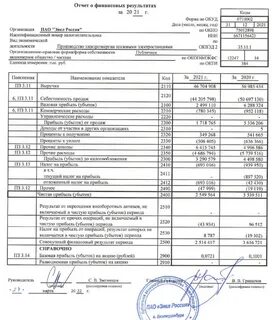 Отчет российских товаров