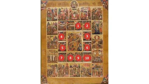 Распятие с двунадесятыми праздниками