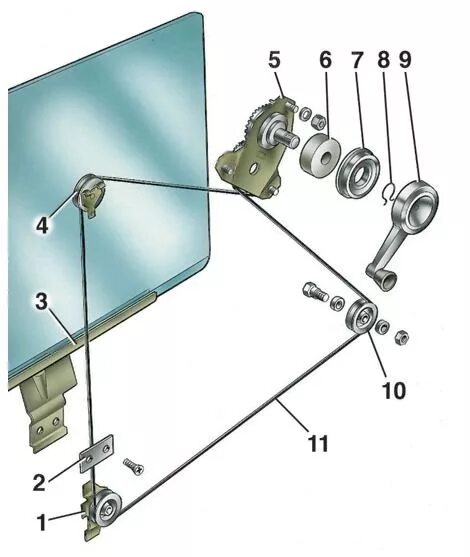 Схема левого стеклоподъемника ваз 2107. Схема установки стеклоподъемника ВАЗ 2101. Стеклоподъемник ВАЗ 2101 передний схема. Стеклоподъемник ВАЗ 2101 передний. Стеклоподъёмник ВАЗ 2106 механический передний схема.